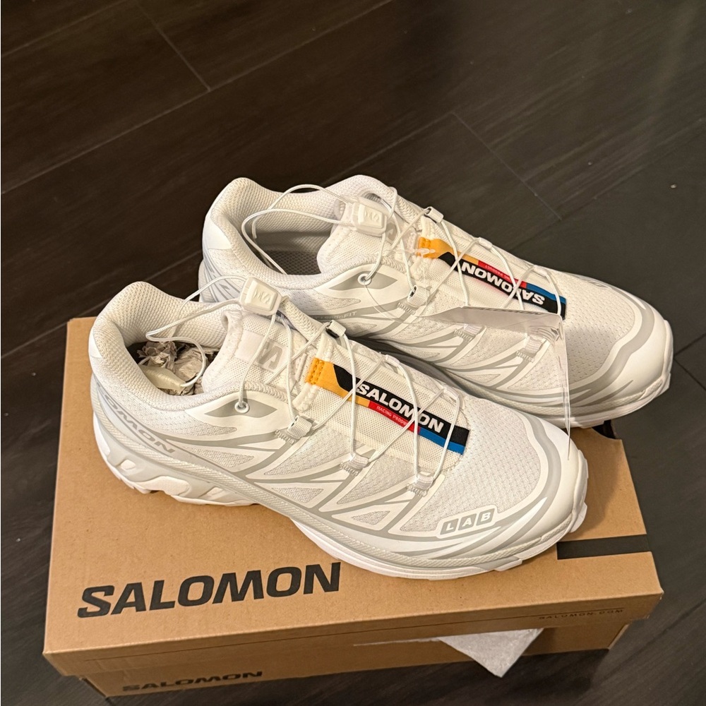 Salomon XT-6 White/White/Lunar Rock